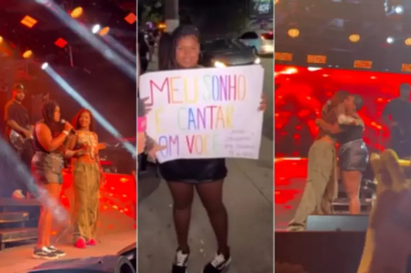 Fã de 18 anos realiza sonho ao cantar com Ludmilla em show no litoral paulista