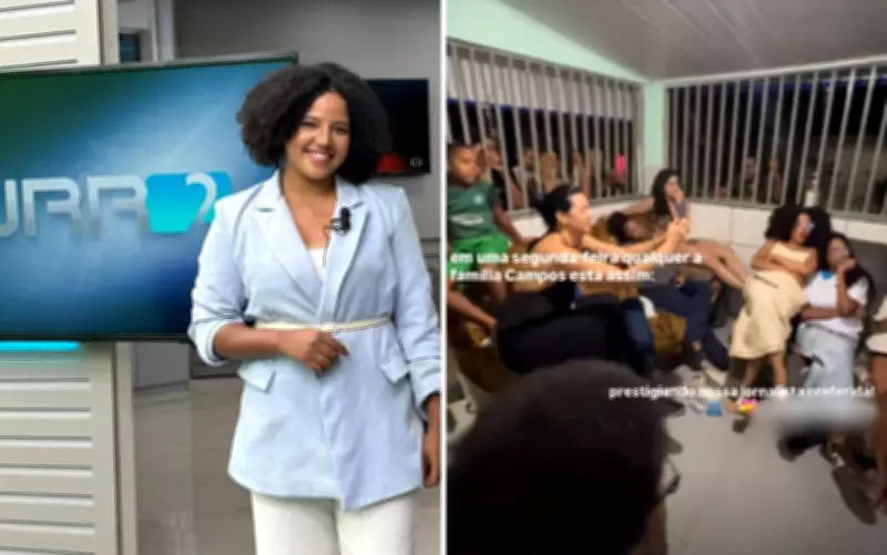 Família emociona web ao celebrar estreia de jornalista goiana em telejornal de Roraima