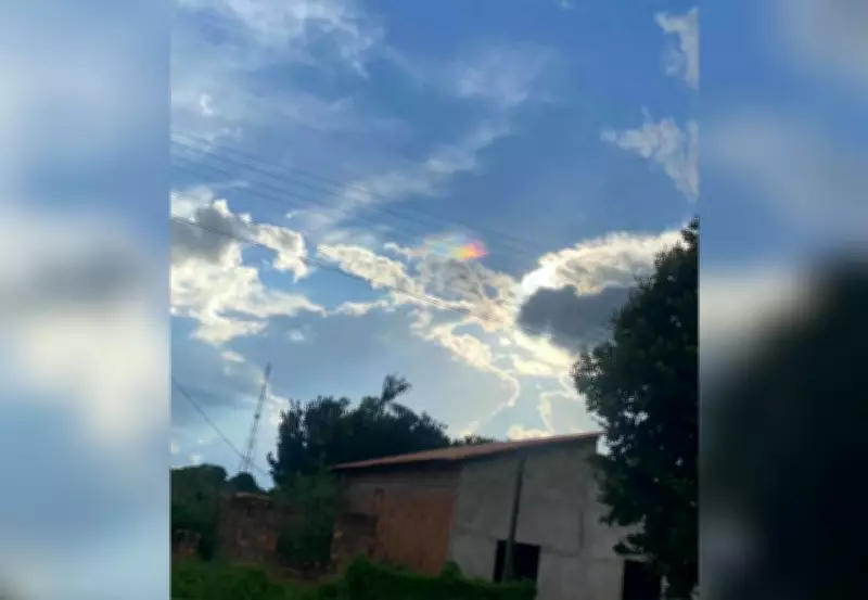 Fenômeno colorido no céu de Santa Terezinha intriga moradores do Tocantins