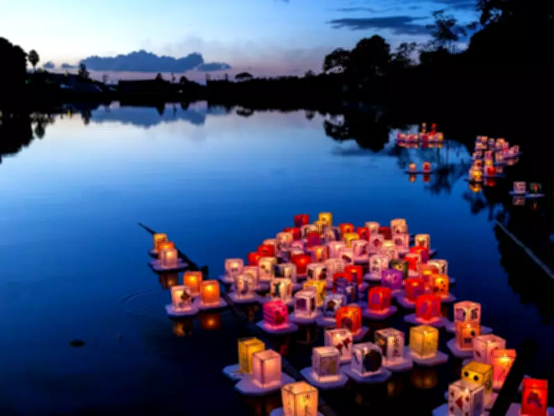 Festival Akimatsuri em Mogi das Cruzes celebra cultura japonesa com cerimônia de lanternas