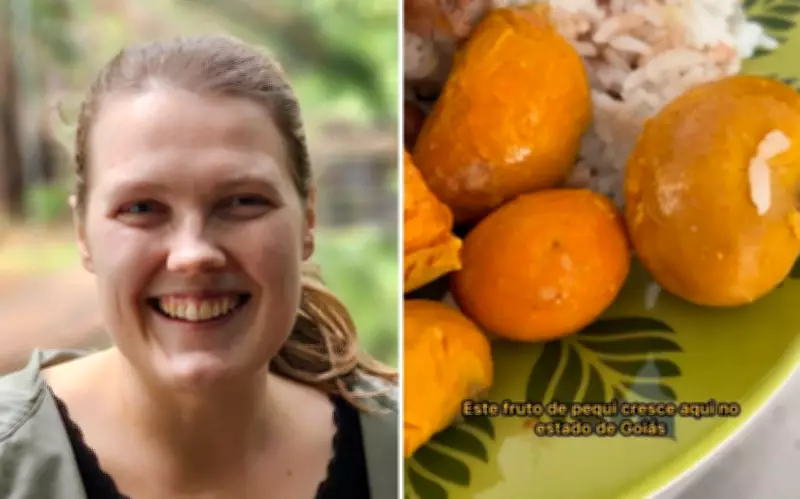 Finlandesa em Goiânia ensina truque para comer pequi sem se machucar com espinhos