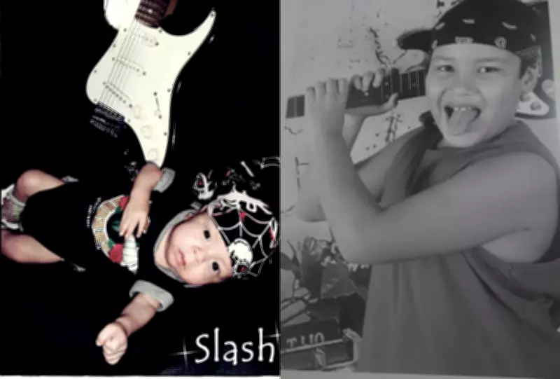 Fãs do Guns N’ Roses batizam filho como Slash e criam história de superação em MS