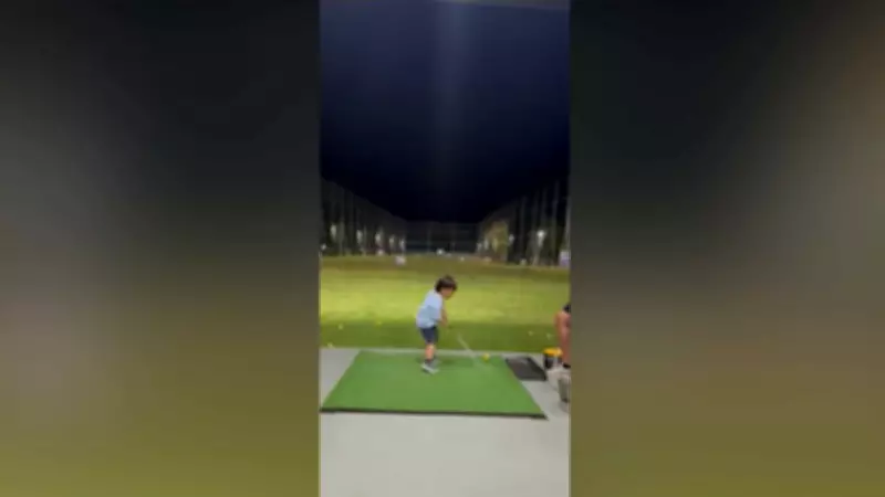 Garoto de 3 anos viraliza com tacada no golfe e dancinha da vitória nas Filipinas
