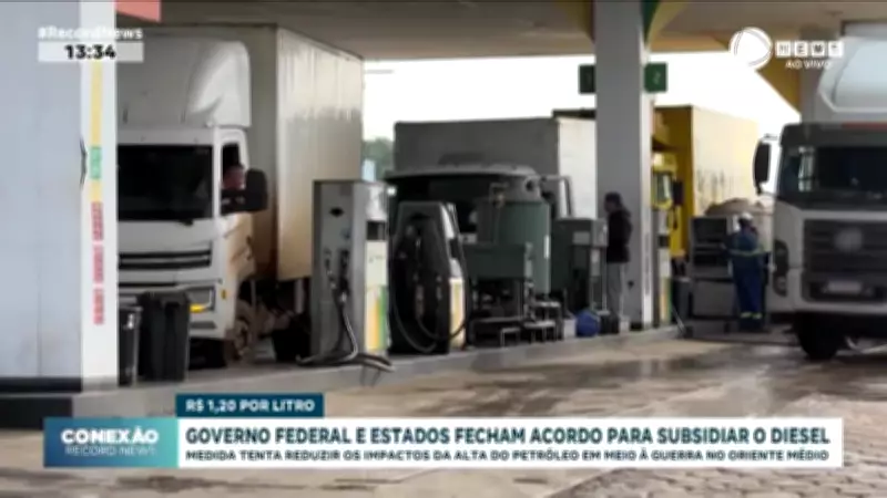 Governo federal e estados firmam acordo para subsidiar diesel importado por dois meses