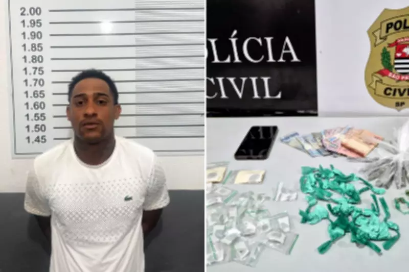 Homem de 26 anos é preso por tráfico de drogas em Guarujá e confessa ligação com o PCC