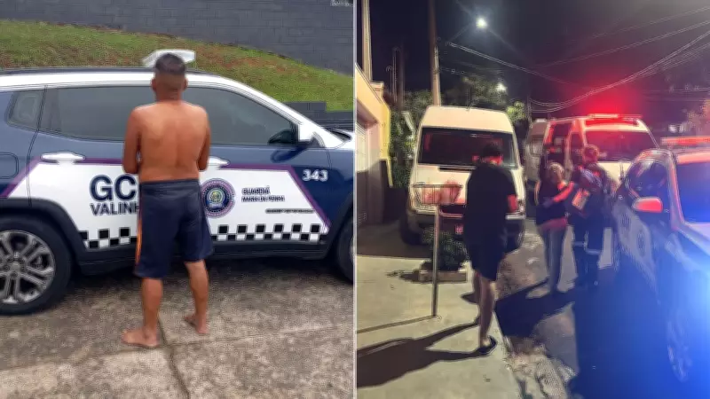 Homem de 55 anos é preso após agredir filho com panela e esfaquear mulher em Valinhos