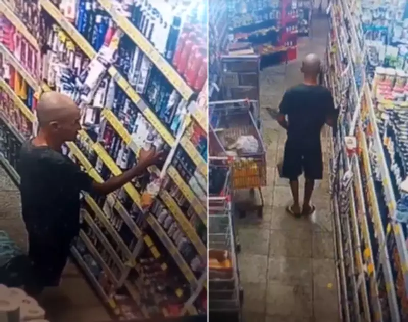 Homem é flagrado furtando produtos em supermercado de Campos dos Goytacazes