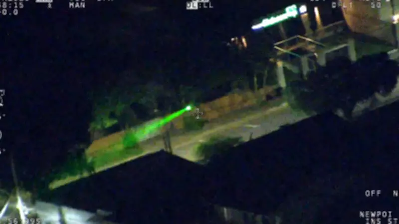 Homem preso após apontar laser contra helicóptero da PM e colocar voo em risco no Paraná