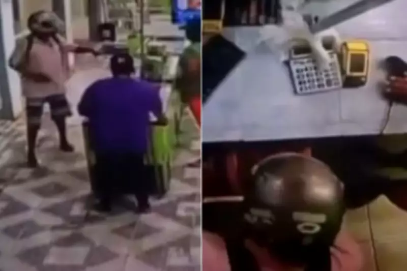 Homem é preso após assaltar sorveteria em Itanhaém; vídeo mostra rendição de funcionários