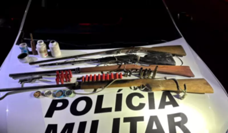 Homem é preso após disparar espingarda no quintal para testar arma em Limeira