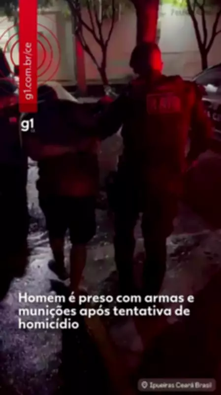 Homem é preso com arsenal de armas e drogas após tentativa de homicídio em Ipueiras, CE