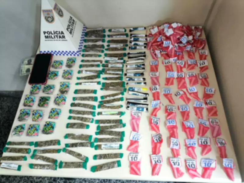 Homem é preso com grande quantidade de drogas em Paraty após tentativa de fuga