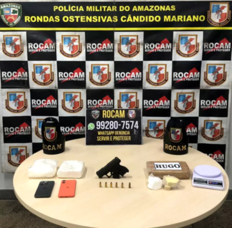Homem é preso por latrocínio e tráfico na Zona Leste de Manaus após denúncia anônima