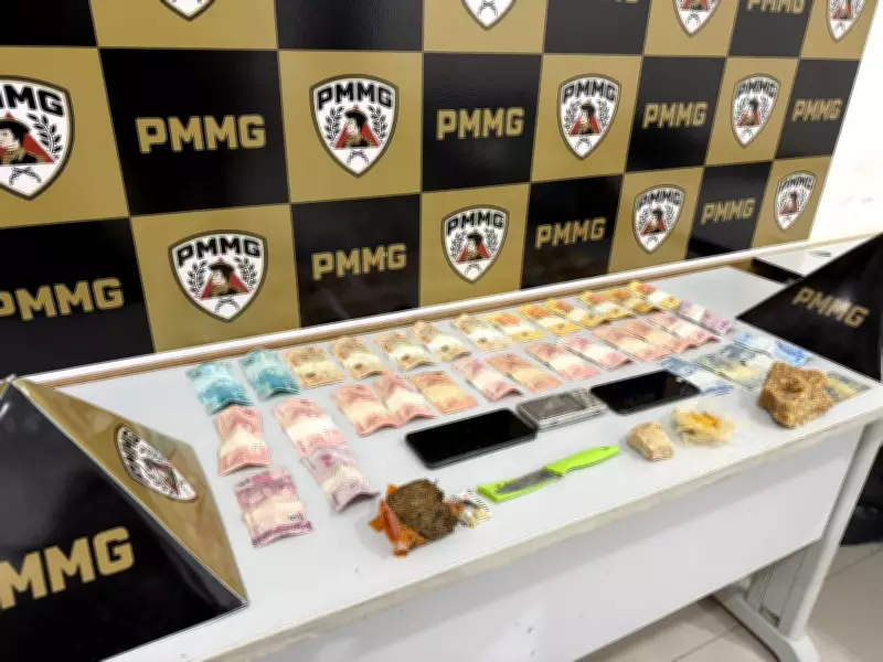 Homem é preso por tráfico de drogas em Jaíba após tentativa de fuga da PM
