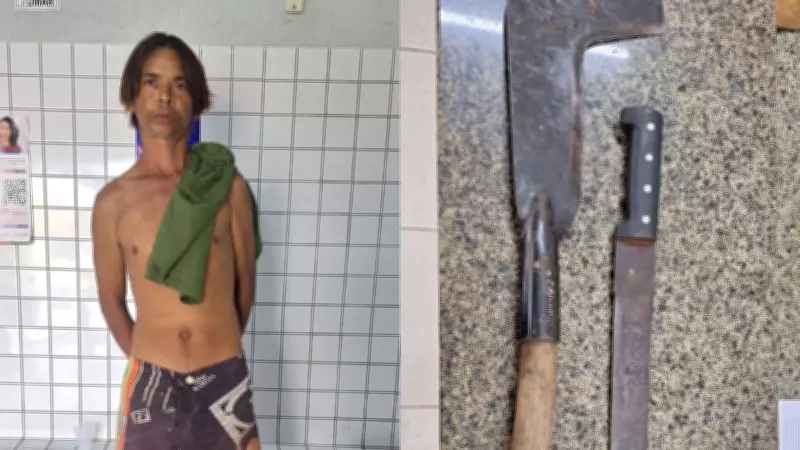 Homem é preso suspeito de agredir companheira com facão em Parnaíba
