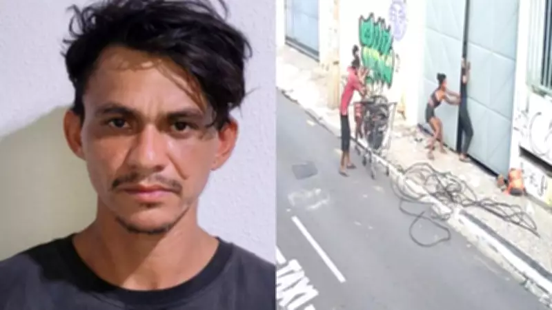 Homem é preso suspeito de arrombar agência bancária e furtar fios e ar-condicionado em Teresina
