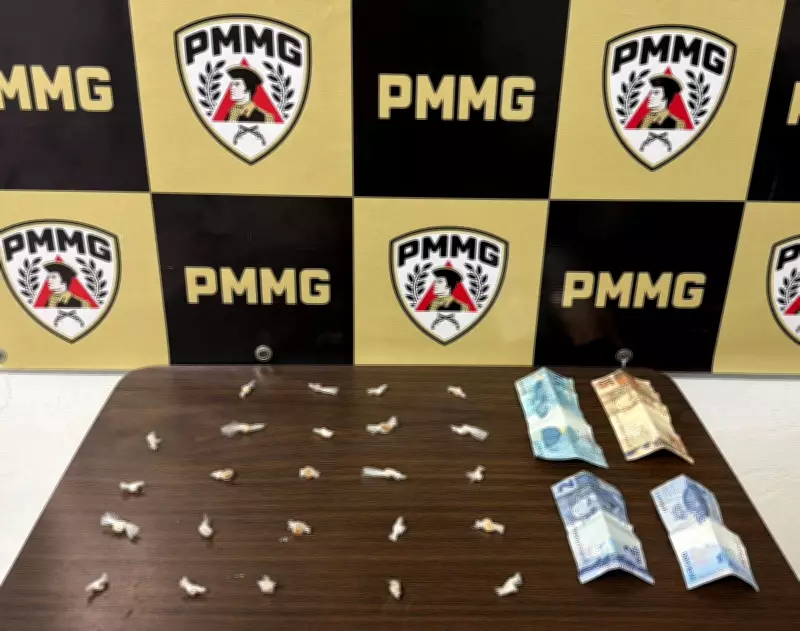 Homem tenta engolir crack durante abordagem e é preso por tráfico em Central de Minas