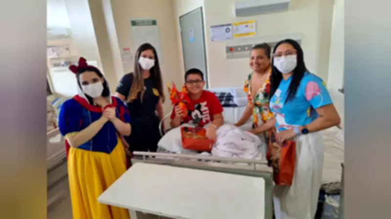 HRBA celebra Páscoa com crianças internadas: visitas especiais, brinquedos e chocolates