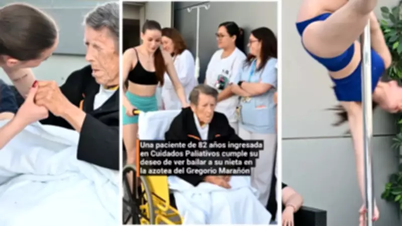 Idosa de 82 anos realiza sonho de ver neta dançar pole dance em hospital