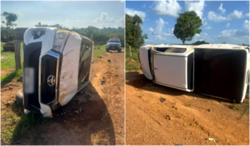 Idoso de 77 anos é amarrado e roubado em Rorainópolis; suspeitos capotam carro na fuga