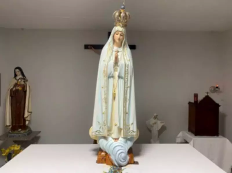 Imagem de Nossa Senhora de Fátima é liberada após quase três dias retida na alfândega em Fortaleza