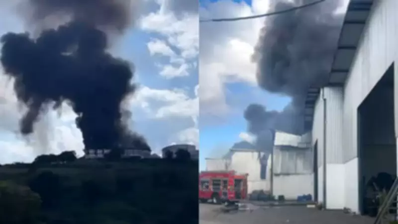 Incêndio atinge cinco galpões em metalúrgica na Grande BH sem feridos