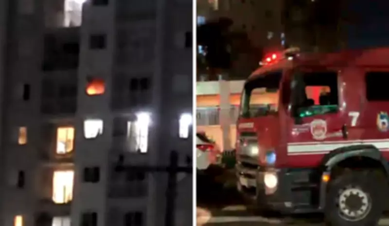 Incêndio em apartamento no Vila Nova mobiliza Bombeiros em Campinas