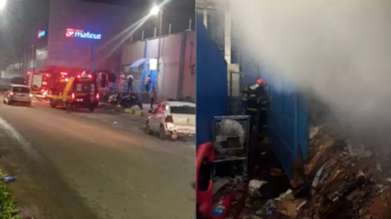 Incêndio em depósito do Mateus Supermercados na Cohama, São Luís, é controlado sem vítimas