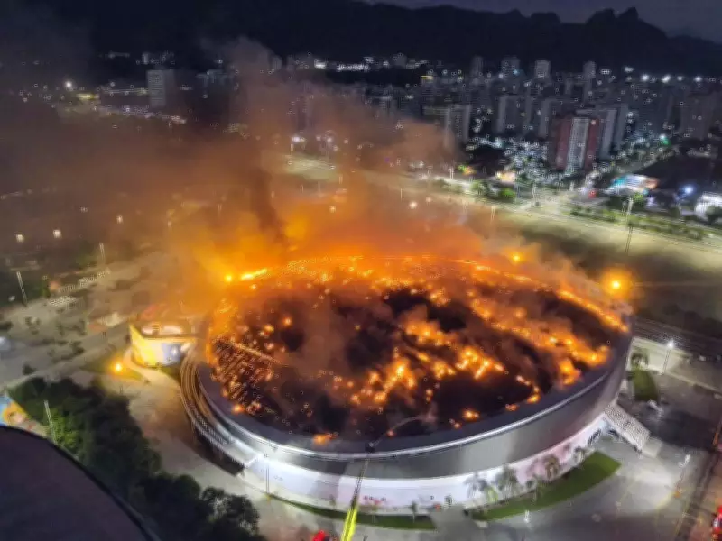 Incêndio no Velódromo Olímpico do Rio: chamas retornam após controle e área é interditada