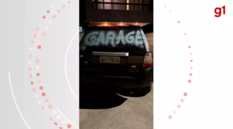 Influenciadora tem carro pichado por morador após estacionar em frente à casa dele em Florianópolis