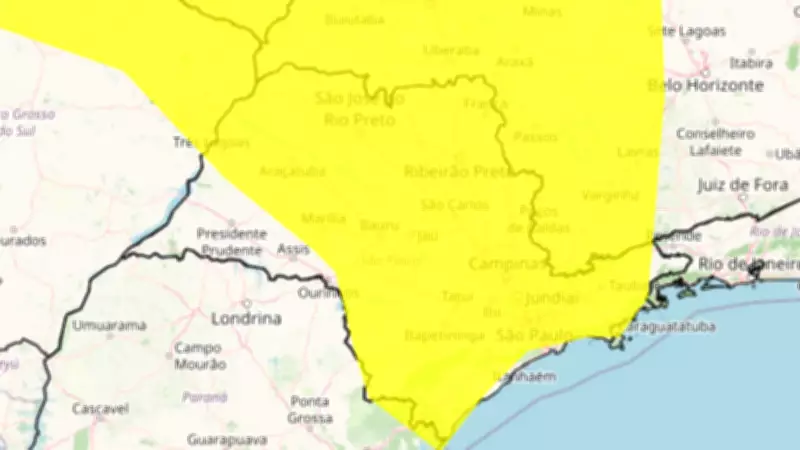Inmet emite alerta amarelo para chuvas intensas na região de Piracicaba em SP