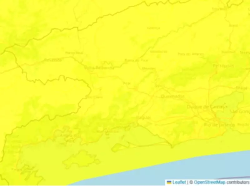 Inmet emite alerta amarelo para tempestades em 24 cidades do Sul do Rio e Costa Verde
