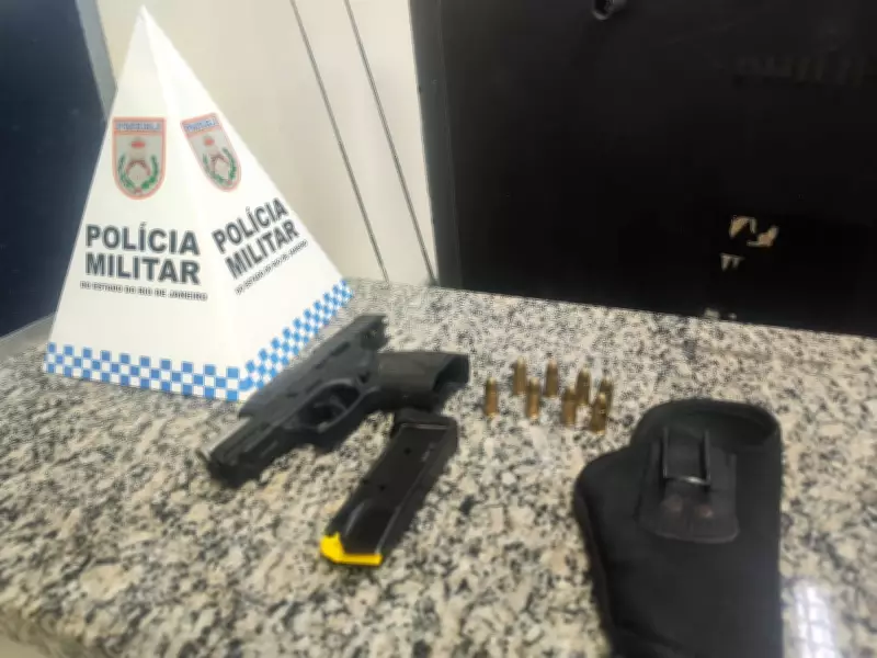 Jovem de 26 anos é preso por porte ilegal de arma em Itatiaia, RJ