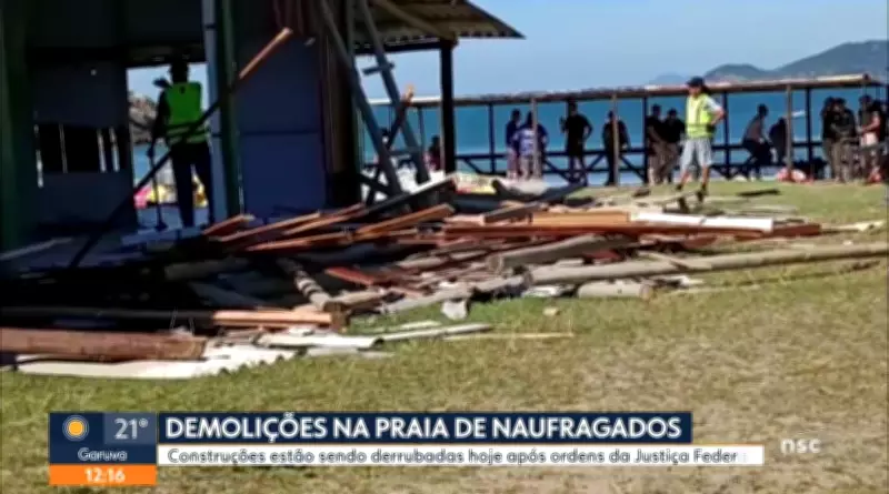 Justiça Federal ordena demolição de ranchos de pesca em área de preservação em Florianópolis