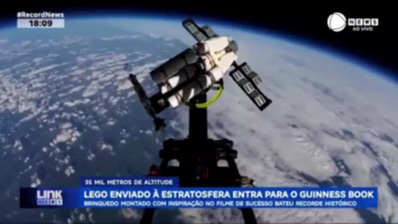 Lego inspirado em 'Devoradores de Estrelas' vai à estratosfera e bate recorde