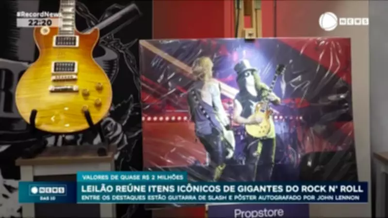 Leilão com mais de 400 itens históricos de astros do rock n' roll atrai fãs do mundo todo