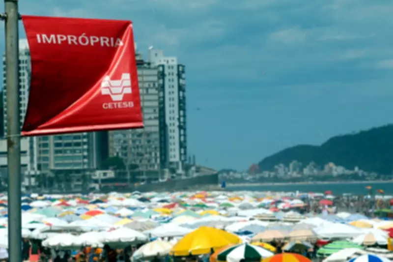 Litoral de SP registra 14 praias impróprias para banho nesta semana