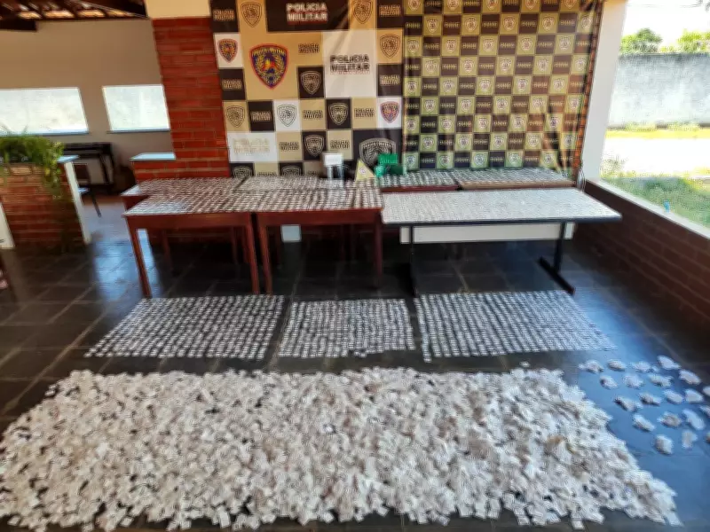 Mais de 10 mil papelotes de cocaína apreendidos em Januária