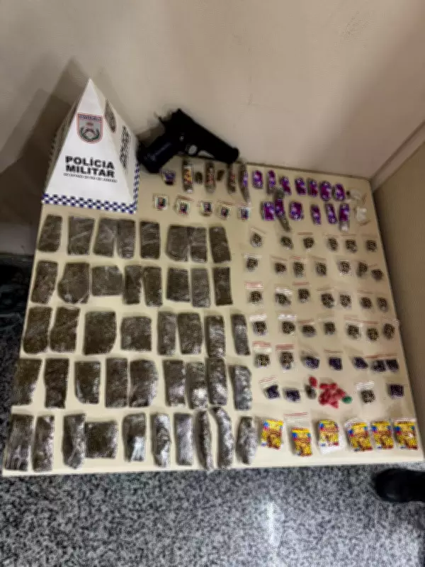 Mais de 1,6 kg de drogas apreendidas em operação policial em Paraty, no Rio de Janeiro