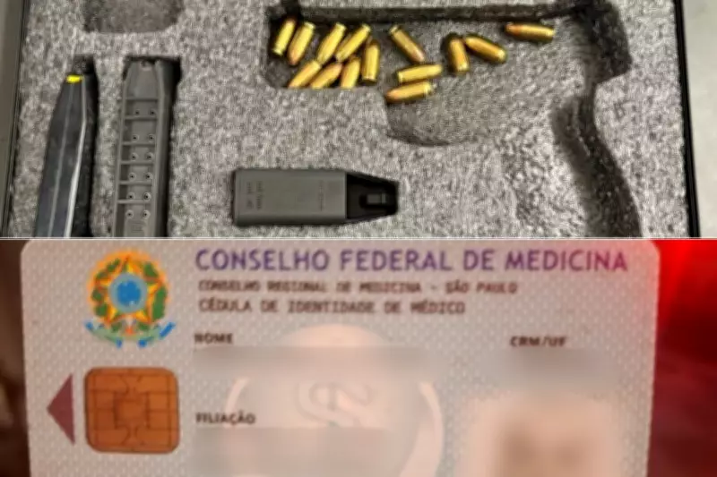 Médico anestesista preso por porte ilegal de arma após denúncia de violência doméstica em Santos