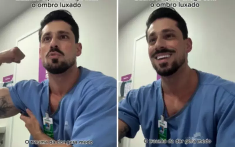 Médico de Goiás viraliza como 'galã' ao exibir bíceps em consulta descontraída para aliviar paciente