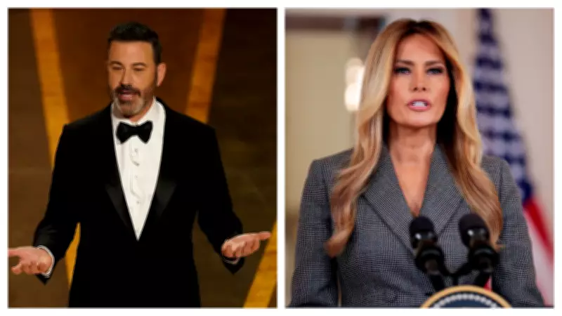 Melania Trump chama Jimmy Kimmel de covarde após piada sobre 'futura viúva'