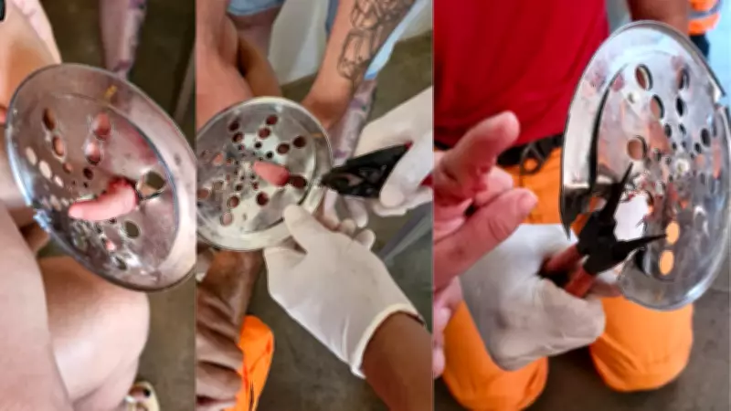 Menina de 2 anos prende dedo em ralo de banheiro e é resgatada por bombeiros em Araguari