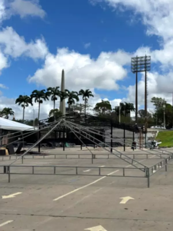 Montagem do São João 2026 de Campina Grande começa no Parque do Povo