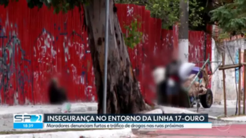 Moradores reclamam de insegurança no entorno da Linha 17-Ouro