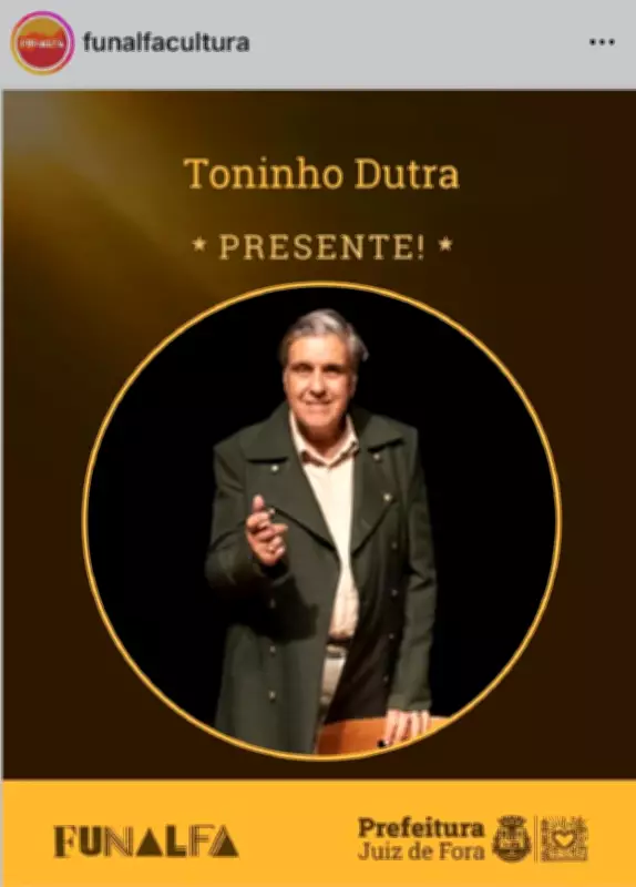 Morre Toninho Dutra, produtor cultural e ex-superintendente da Funalfa em Juiz de Fora