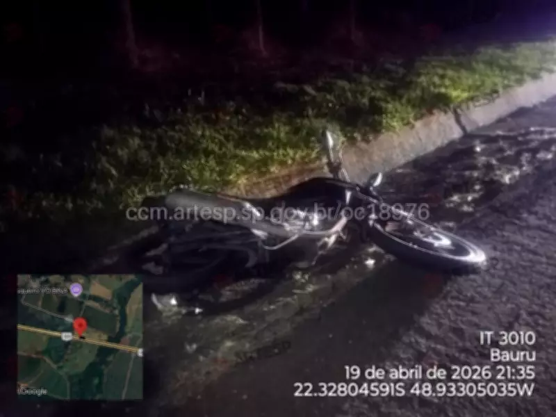 Motociclista morre atropelado por múltiplos veículos após queda na SP-225 em Pederneiras