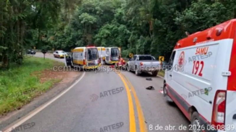 Motociclista perde a vida em colisão frontal com caminhonete na SP-250 em Piedade