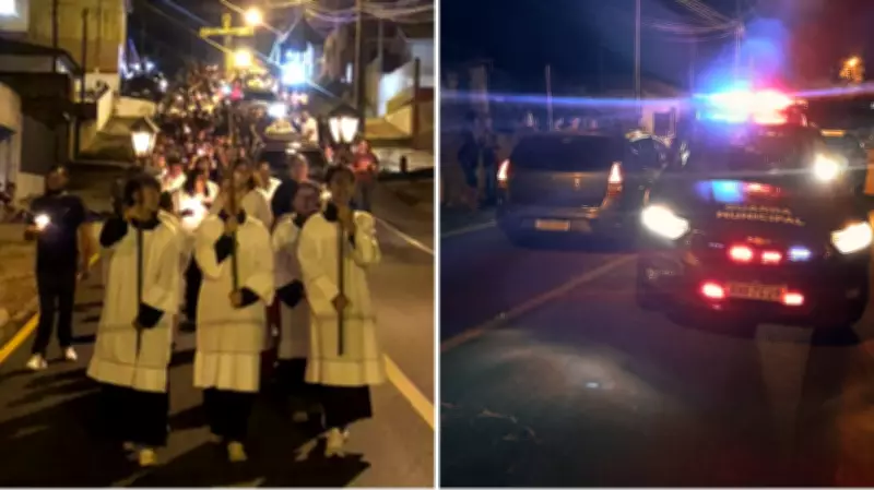 Motorista embriagado tenta atropelar procissão religiosa no Paraná e é preso