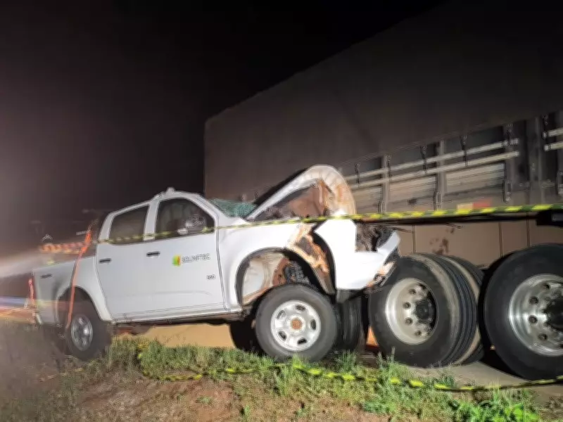 Motorista morre em colisão entre caminhonete e carreta na BR-364 em Mato Grosso